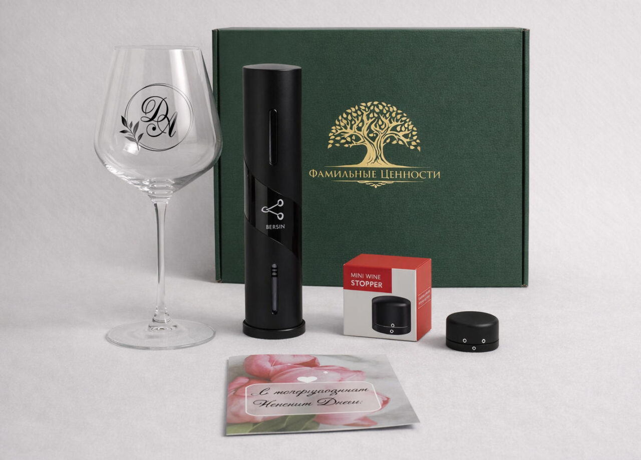 Винный подарочный набор к 8 марта