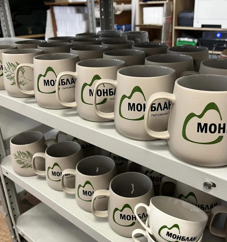 Брендированная посуда для питомника «Монблан»